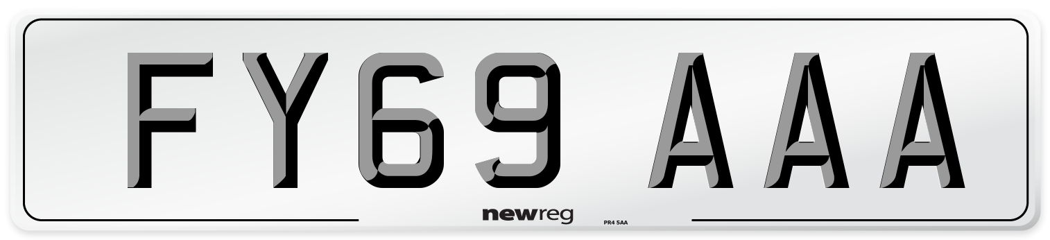 FY69 AAA Number Plate from New Reg